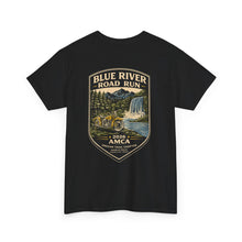 Load image into Gallery viewer, Blue River Road Run Tee — Motorcycle Rally Graphic T-Shirt