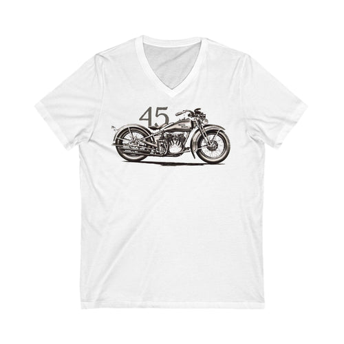 Harley 45 Unisex Jersey Short Sleeve V-Neck Tee