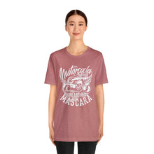Load image into Gallery viewer, Motorcycles and Mascara Jersey Short Sleeve Tee