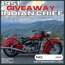Load image into Gallery viewer, 1951 Indian Chief Sticker + 1 Entry *PRE-SALE*