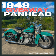 Load image into Gallery viewer, 1949 Harley Panhead Sticker + 1 Entry PRESALE