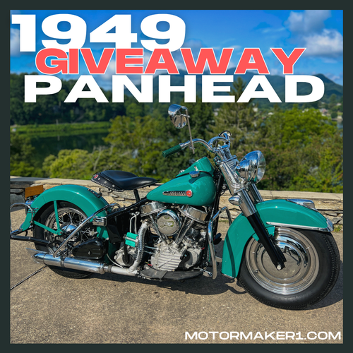 1949 Harley Panhead Sticker + 1 Entry PRESALE