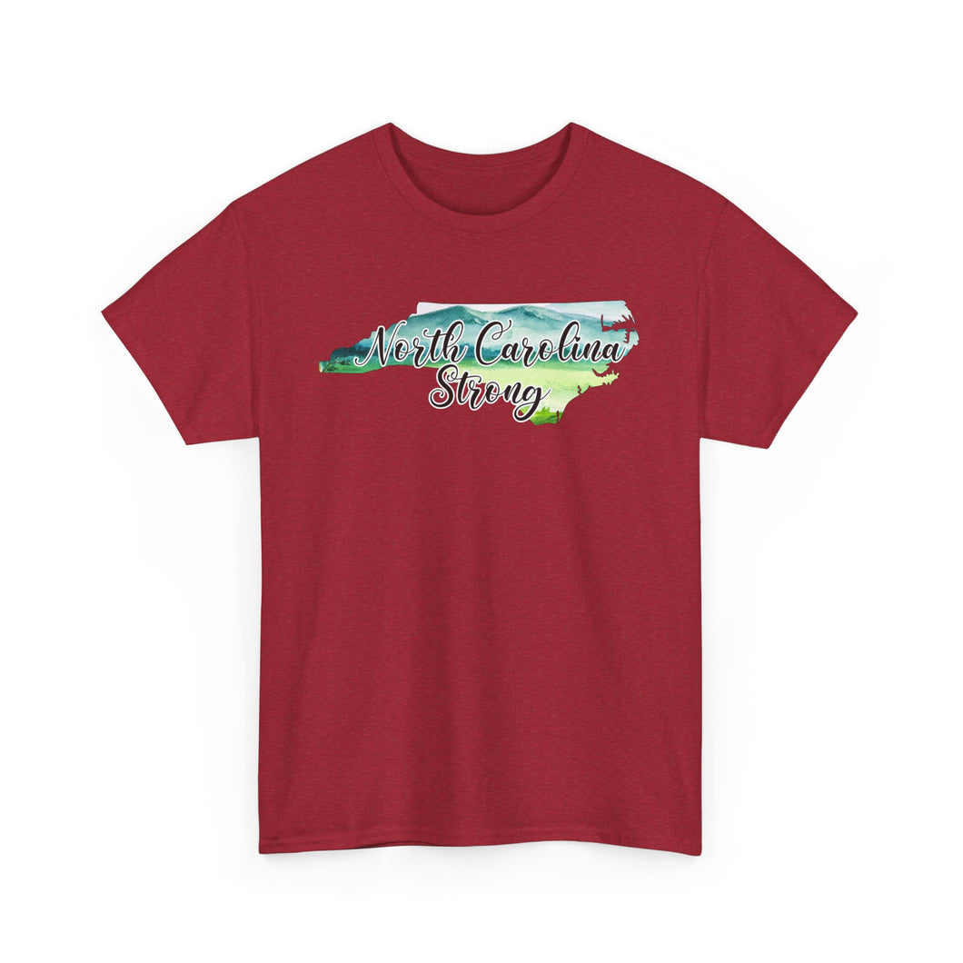 NC Strong Watercolor Unisex Heavy Cotton Tee