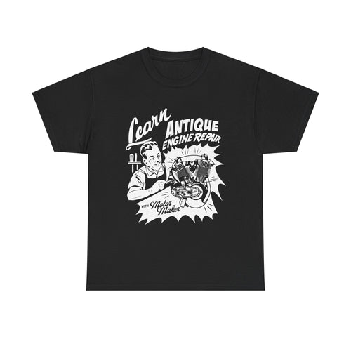Learn Antique Engine Repair Unisex Heavy Cotton Tee
