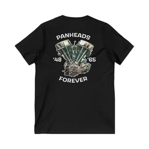 Panheads Forever Unisex Jersey Short Sleeve V-Neck Tee
