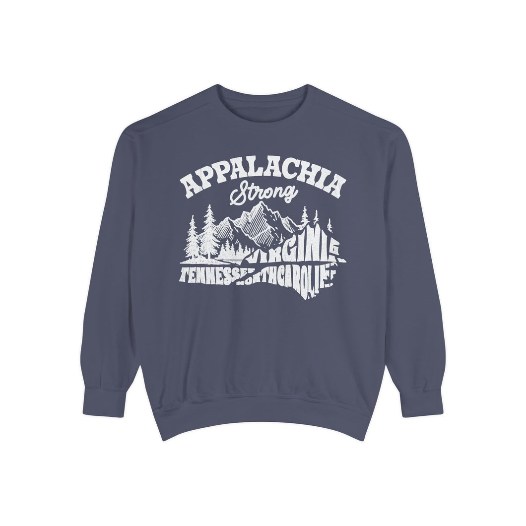 Appalachia Strong Unisex Garment-Dyed Sweatshirt