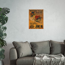 Load image into Gallery viewer, Motorcycle Races Vintage Fine Art Poster — Reading Fair Grounds Racing Print