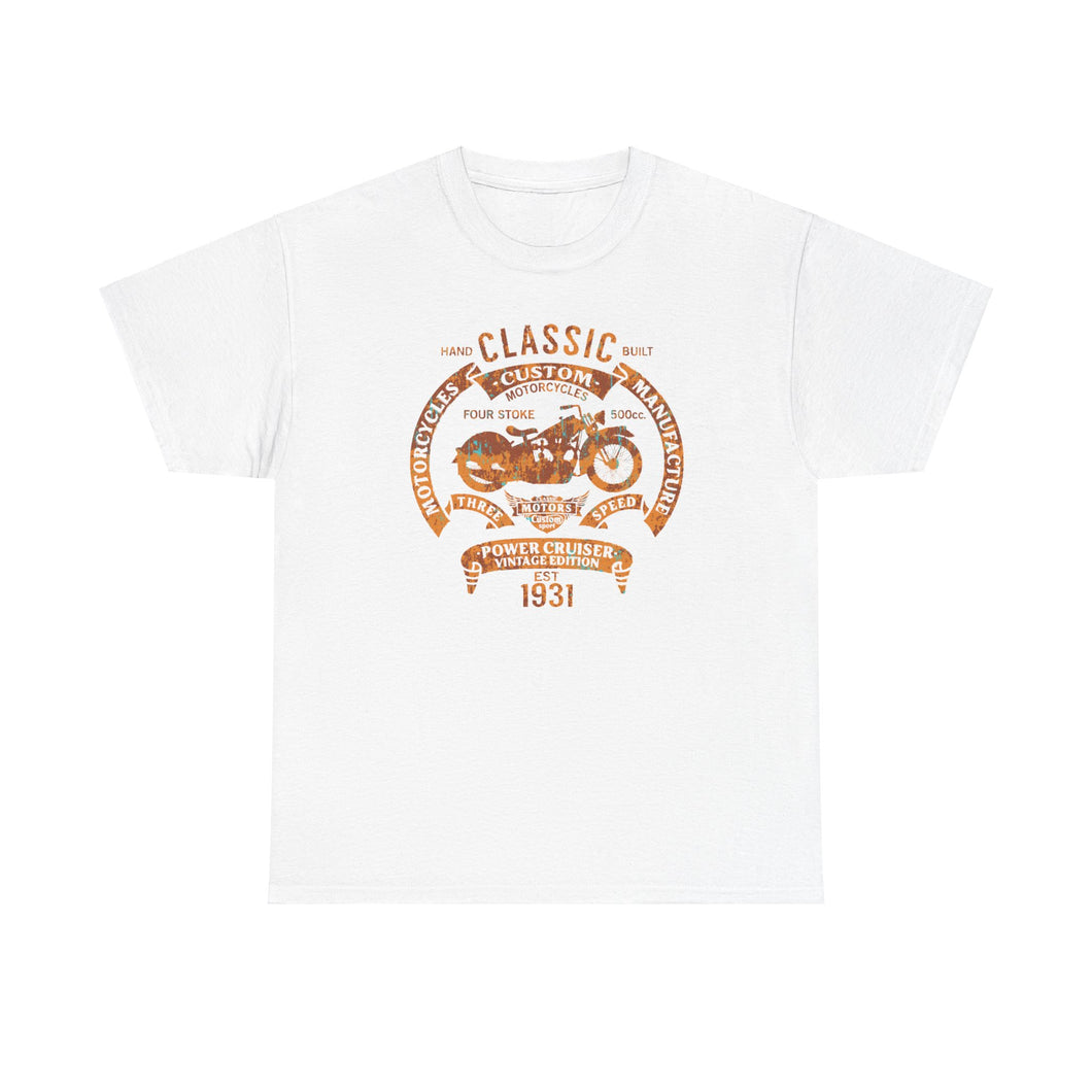 Classic Custom Rust Heavy Cotton Tee