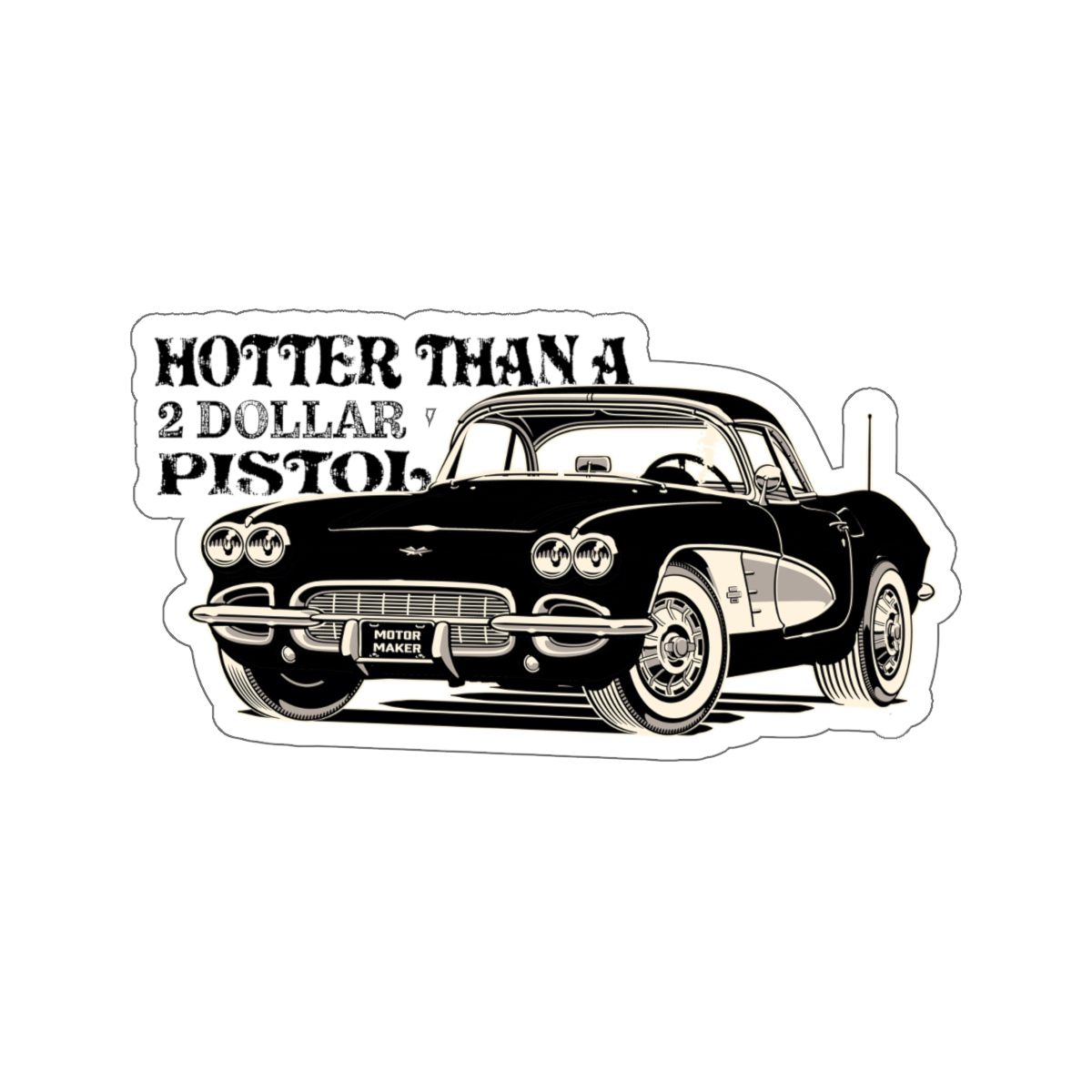 2 Dollar Pistol Sticker – Motor Maker