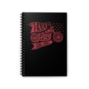 Live Fast Spiral Mechanics Notebook
