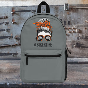 Messy Bun Biker Life Backpack (Made in USA)