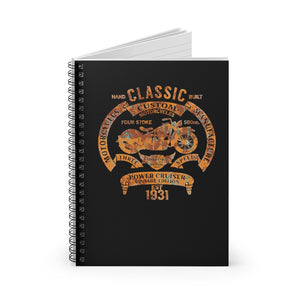 Classic Custom Spiral Mechanics Notebook